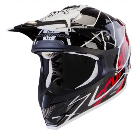 Moto přilba SCORPION VX-15 AIR SPRINT černo/bílo/červená