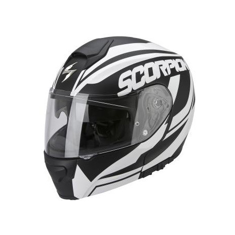 Moto přilba SCORPION EXO-3000 AIR SERENITY černá matná/bílá lesklá