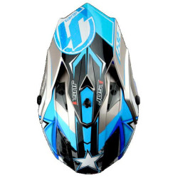 Kšilt JUST1 J32 MOTO X modrý
