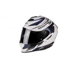 Moto přilba SCORPION EXO-1400 AIR CUP perleťově bílo/modrý chameleon