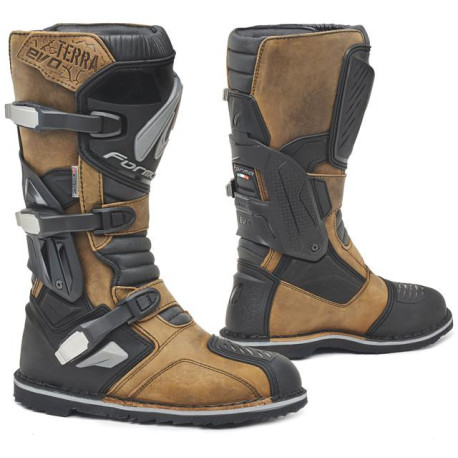 Moto boty FORMA TERRA EVO WaterProof hnědé