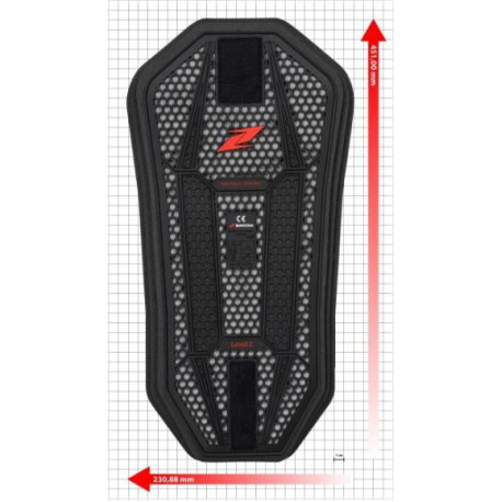 Chránič páteře ZANDONA 231x451mm ESATECH back insert 7202 LEVEL2