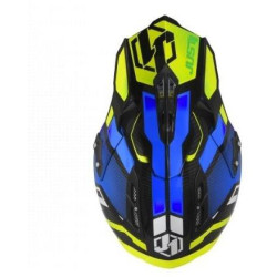 Kšilt JUST1 J12 VECTOR fluo žluto/modro/carbon