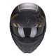 Moto přilba SCORPION EXO-COMBAT EVO ROCKSTAR zlatá