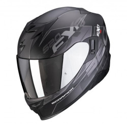 Moto přilba SCORPION EXO-520 AIR COVER matná černo/stříbrná
