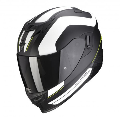 Moto přilba SCORPION EXO-520 AIR LEMANS matná černo/stříbrno/bílá