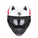 Moto přilba SCORPION COVERT-X T-TRUST matná bílo/červená