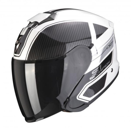 Moto přilba SCORPION EXO-S1 CROSS-VILLE bílo/černo/stříbrná