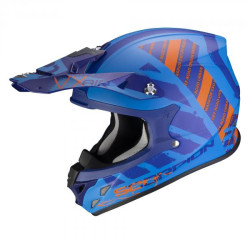 Moto přilba SCORPION VX-21 AIR URBA matná modro/oranžová