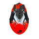 Moto přilba JUST1 J38 MASK matná neonově oranžovo/titanovo/černá