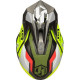Moto přilba JUST1 J39 REACTOR matná neonově žluto/červeno/titanová