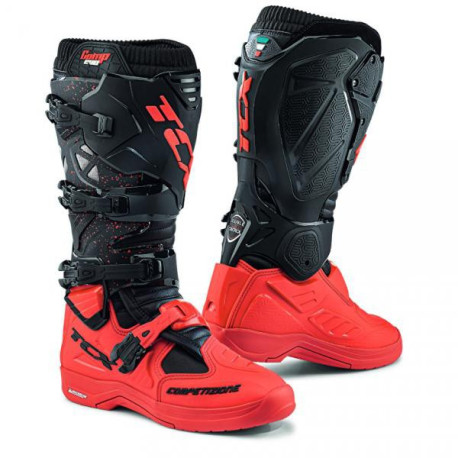 Moto boty TCX COMP EVO 2 MICHELIN® černo/červené