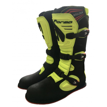 Moto boty FORMA BOULDER černo/neonově žluté