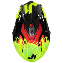 Kšilt JUST1 J38 MASK neonově žluto/červeno/černý