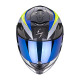 Moto přilba SCORPION EXO-1400 CARBON AIR LEGIONE modro/neonově žlutá