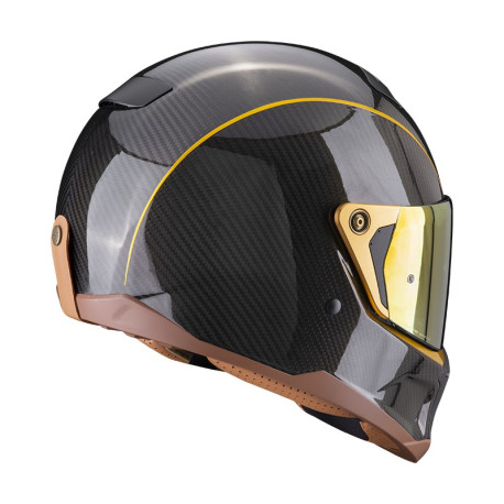 Moto přilba SCORPION EXO-HX1 CARBON SE černo/zlatá