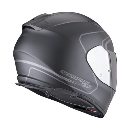 Moto přilba SCORPION EXO-491 AIR WEST matná černo/stříbrná