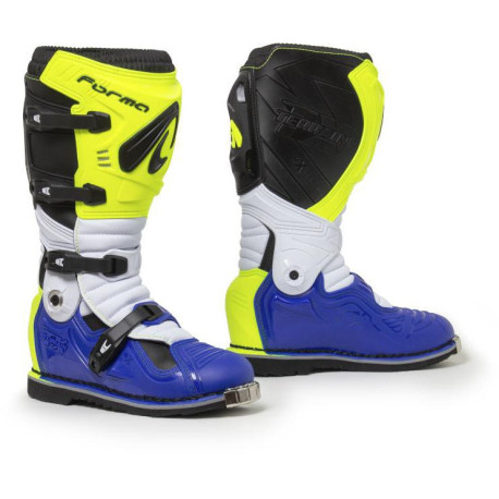 Moto boty FORMA TERRAIN EVOLUTION TX fluo žluto/bílo/modré