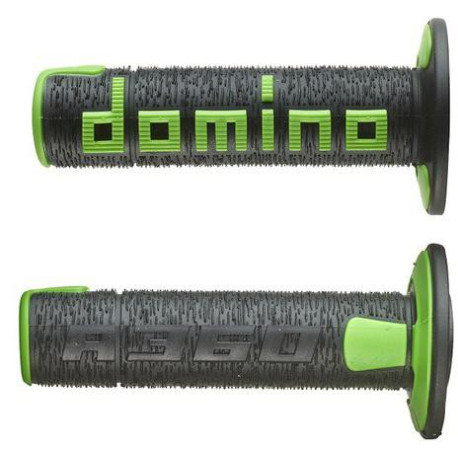 Gripy A360 (offroad) délka 120 mm, DOMINO (černo-zelené)