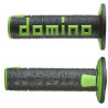 Gripy A360 (offroad) délka 120 mm, DOMINO (černo-zelené)