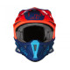 Moto přilba JUST1 J18 VERTIGO matná modro/bílo/fluo oranžová