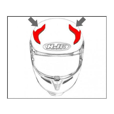 HJC ventilace CS-15 Horní white