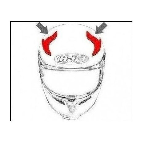 HJC ventilace F70 Horní metal black