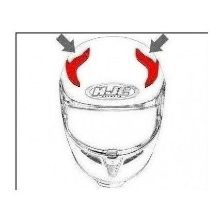 HJC ventilace F70 Horní metallic blue