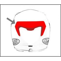 HJC ventilace FG-17 Zadní pearl white