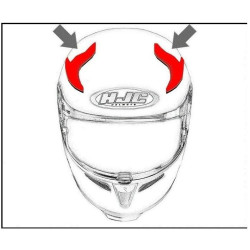 HJC ventilace FG-JET Horní fluo green
