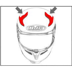 HJC ventilace IS-17/IS-MAX II Horní metal black