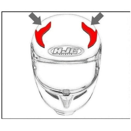HJC ventilace RPHA 11 CARBON Horní Bleer MC4H