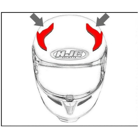 HJC ventilace RPHA 11 Horní Bine MC4HSF