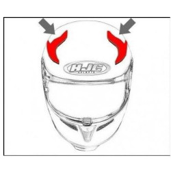 HJC ventilace RPHA 11 Horní Darter MC1