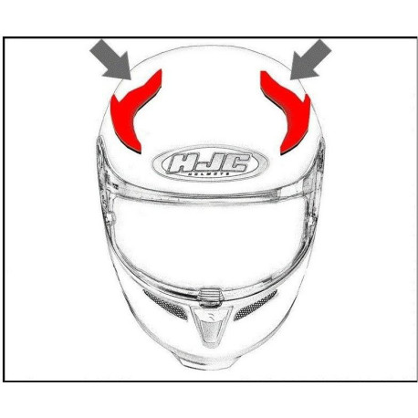 HJC ventilace RPHA 11 Horní Nectus MC1SF