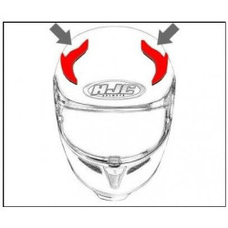 HJC ventilace RPHA 11 Horní semi titanium