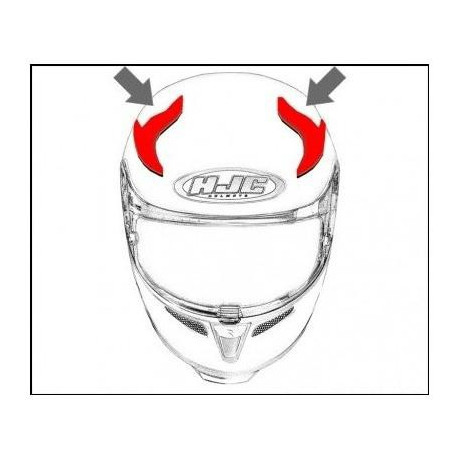 HJC ventilace RPHA 11 Horní semi titanium