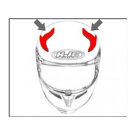 HJC ventilace RPHA 11 Horní semi white