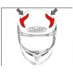 HJC ventilace RPHA 70 Horní pearl white clear