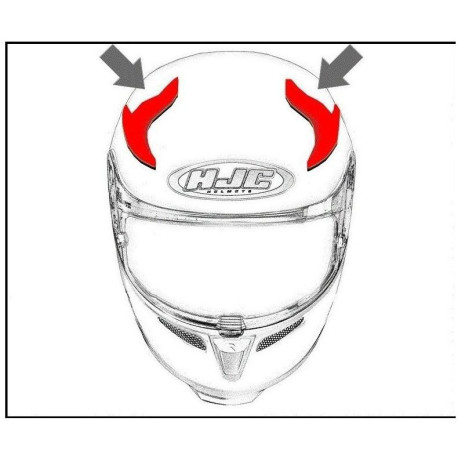 HJC ventilace RPHA 90S CARBON Horní black