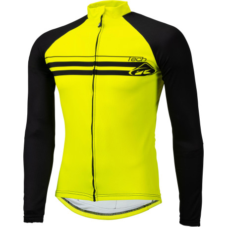 KENNY cyklo dres TECH 21 Winter dětský neon yellow