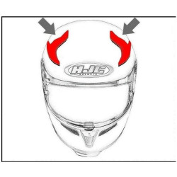 HJC ventilace IS-17/IS-MAX II Horní pearl white set