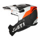 Moto přilba JUST1 J22 ADRENALINE carbon oranžová