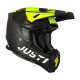 Moto přilba JUST1 J22 ADRENALINE carbon fluo žlutá