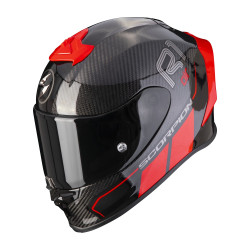 Moto přilba SCORPION EXO-R1 EVO CARBON AIR CORPUS II červená