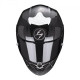 Moto přilba SCORPION EXO-R1 EVO CARBON AIR CORPUS II černo/bílá