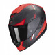 Moto přilba SCORPION EXO-1400 EVO CARBON AIR KENDAL matná černo/červená
