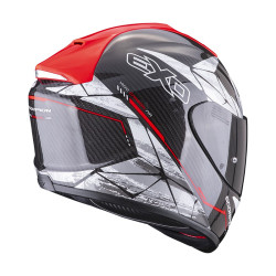 Moto přilba SCORPION EXO-1400 EVO CARBON AIR ARANEA černo/neonově červená
