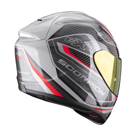Moto přilba SCORPION EXO-1400 EVO AIR ATTUNE šedo/černo/červená