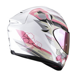 Moto přilba SCORPION EXO-1400 EVO AIR GAIA perleťové bílo/růžová